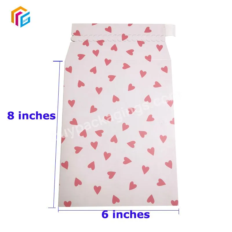 Cheap Wholesale Full Color Printed 450gsm Paper Packaging Stickers Packing Cardboard Mailer Envelopes
