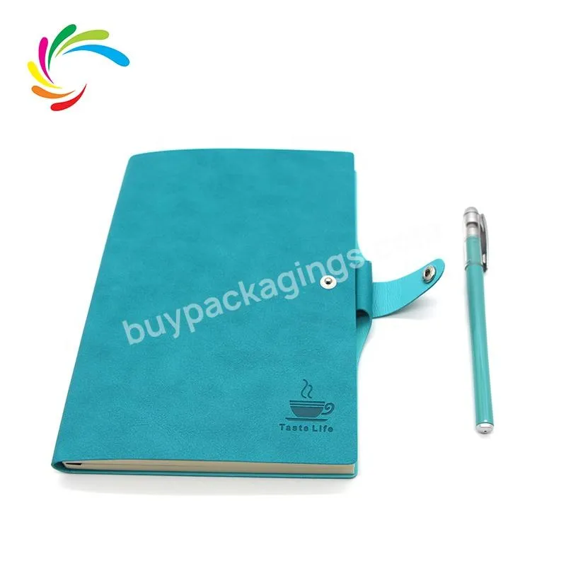 Cheap Wholesale Printing Custom Luxury A5 PU Leather Diary Notebook with Pen