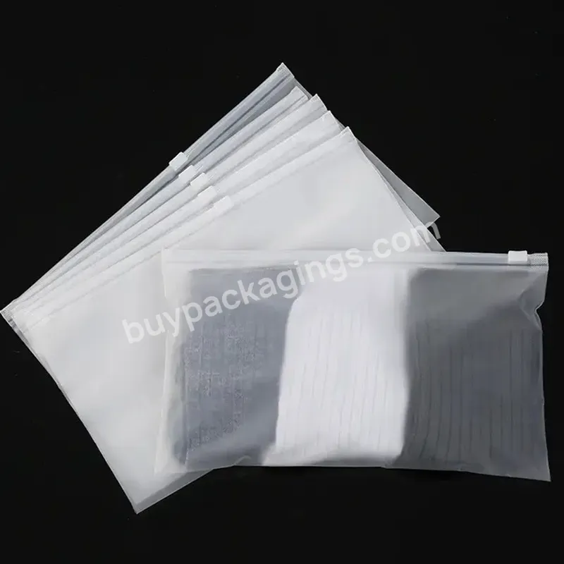 Cheap Wholesale Recyclable Frosted Ziplock Pvc Plastic Shipping Bag With Custom Logo