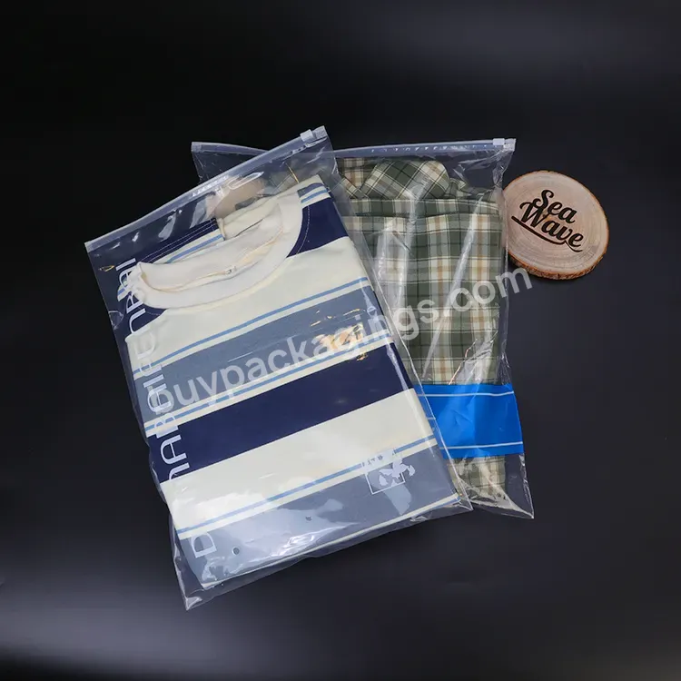 Cheap Zip Lock Custom Printed Logo Clear Pvc Poly Frosted Plastic Bag With Zipper T Shirt Packaging Zipper Bags For Clothing