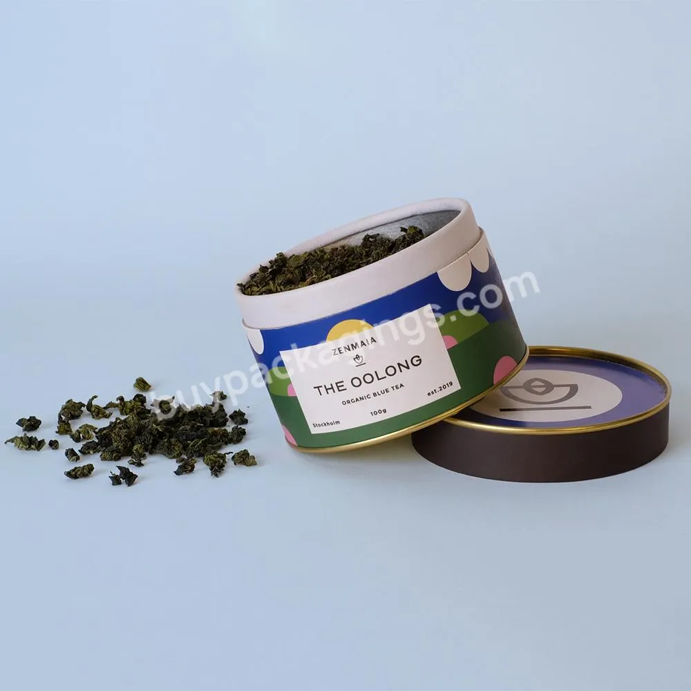 Cheapest Food Grade Recycled Cardboard Cylinder Loose Leaf Tea Kraft Paperboard Tube Packaging Cylinder Paper Tube For Tea