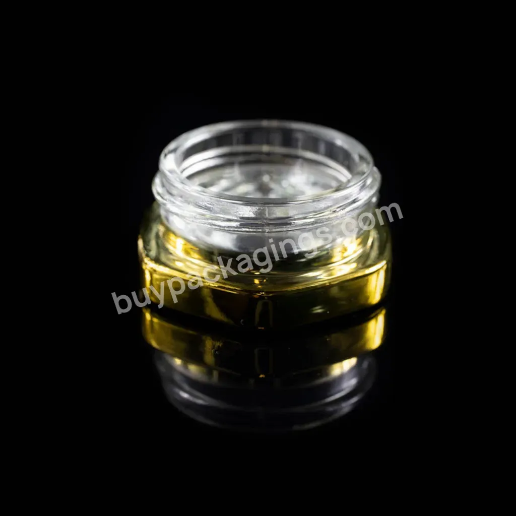 Child Resistant Hex Hexagon Oil Storage 2g 3g 9ml Hexagon Concentrate Container Full Scale Hex Storage Containers Glass Jar