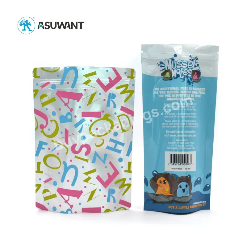 Child Resistant Mylar Bag High Quality Heat Seal Custom Print Food Grade Aluminum Foil Material Laminated Plastic Packaging Bag