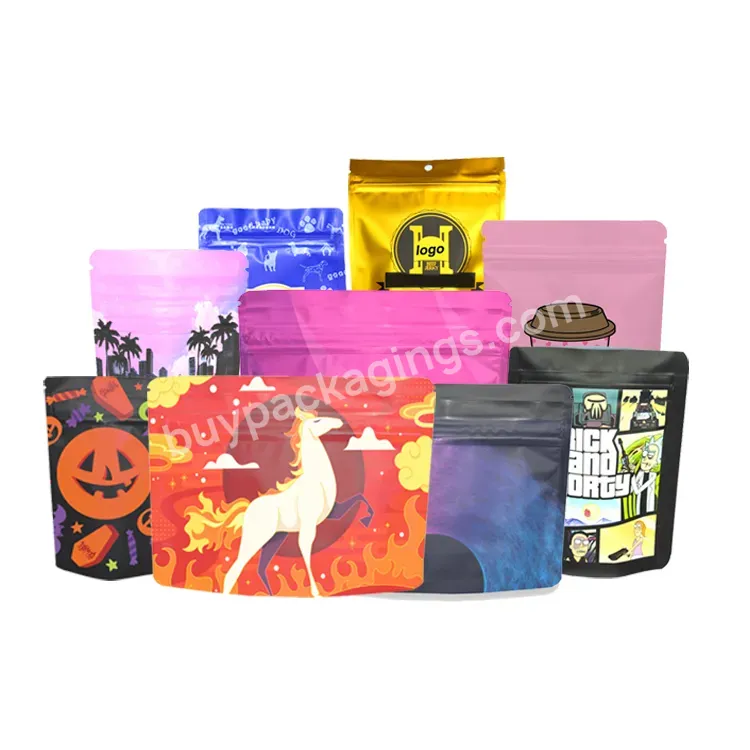 Child Resistant Packaging Matte Finished Mylar Smell Proof Bags