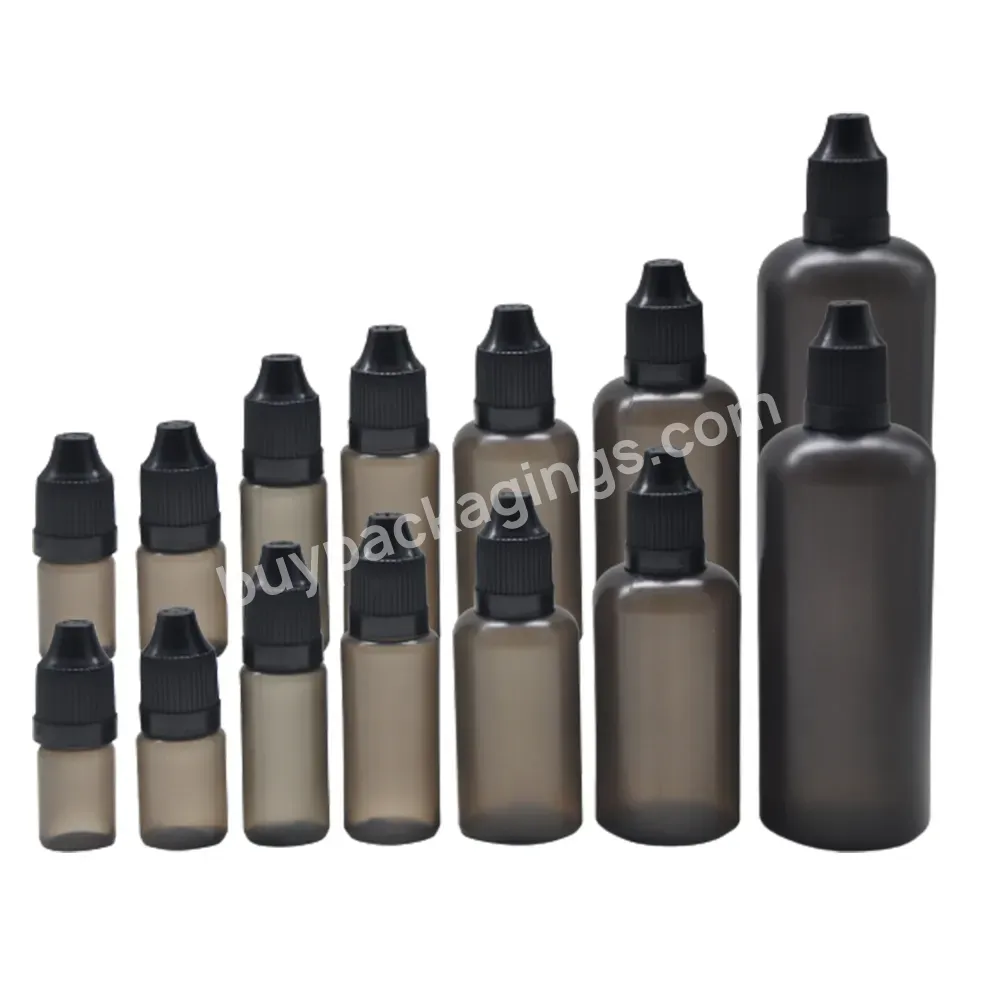 Child Safety Cap Type Dropper Bottle 10ml 20ml 30ml 50ml 100ml 120ml Empty Squeeze Oil Dropper Bottles Wholesale