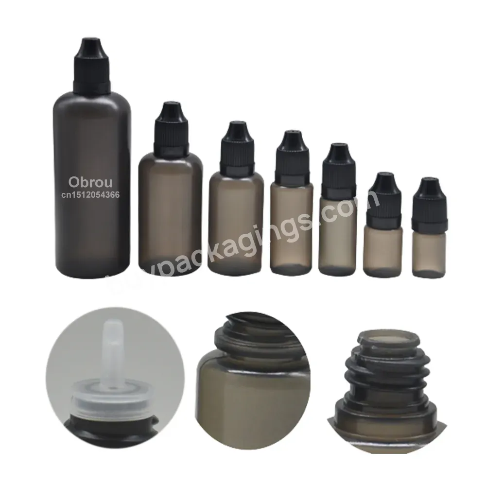 Child Safety Cap Type Dropper Bottle 10ml 20ml 30ml 50ml 100ml 120ml Empty Squeeze Oil Dropper Bottles Wholesale