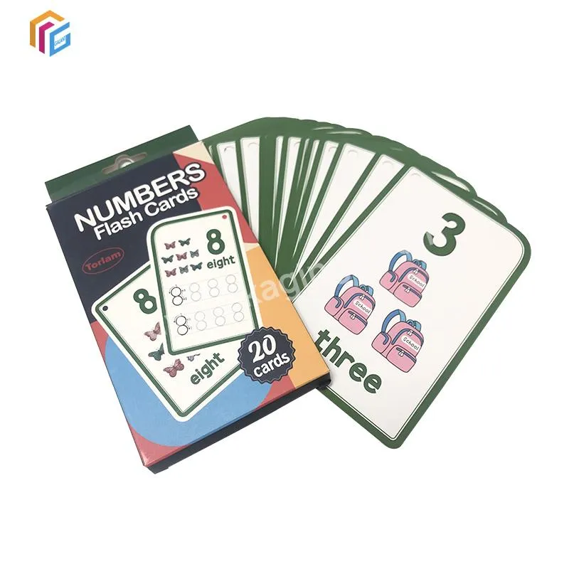 Children Memory Match Graphic Paper Game Cards Color Printing Glossy Kids Education ABC Flash Cards