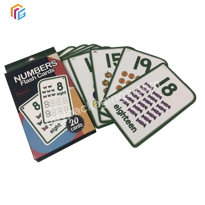 Children Memory Match Graphic Paper Game Cards Color Printing Glossy Kids Education ABC Flash Cards