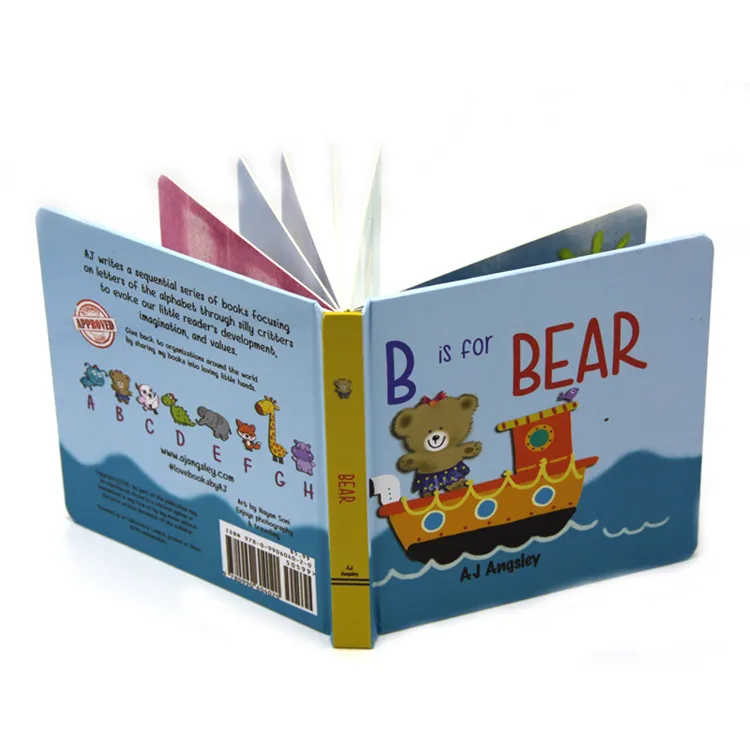 Children's cards know letters board book binding