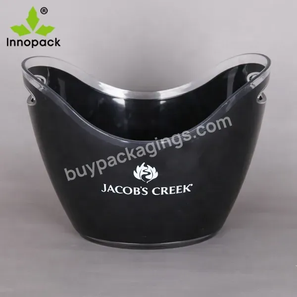 China Big Factory Good Price 8l Oval Shape Ice Buckets With Trade Assurance - Buy Champagne Ice Bucket,Ice Bucket Beer,Boat Shape Ice Bucket.