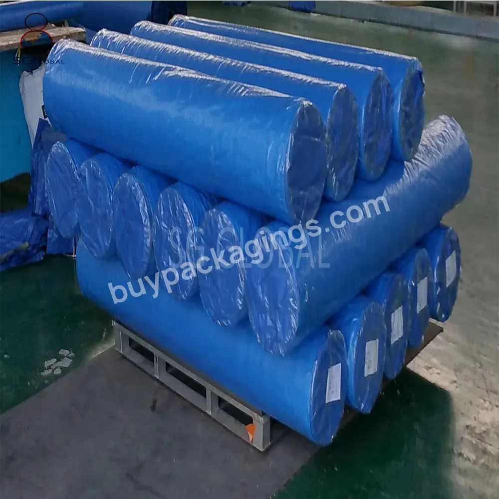 China Blue Waterproof Raw Material 120g M2 Pe Tarpaulin - Buy 120g M2 Pe Tarpaulin,Raw Material Pe Tarpaulin,Waterproof Pe Tarpaulin.