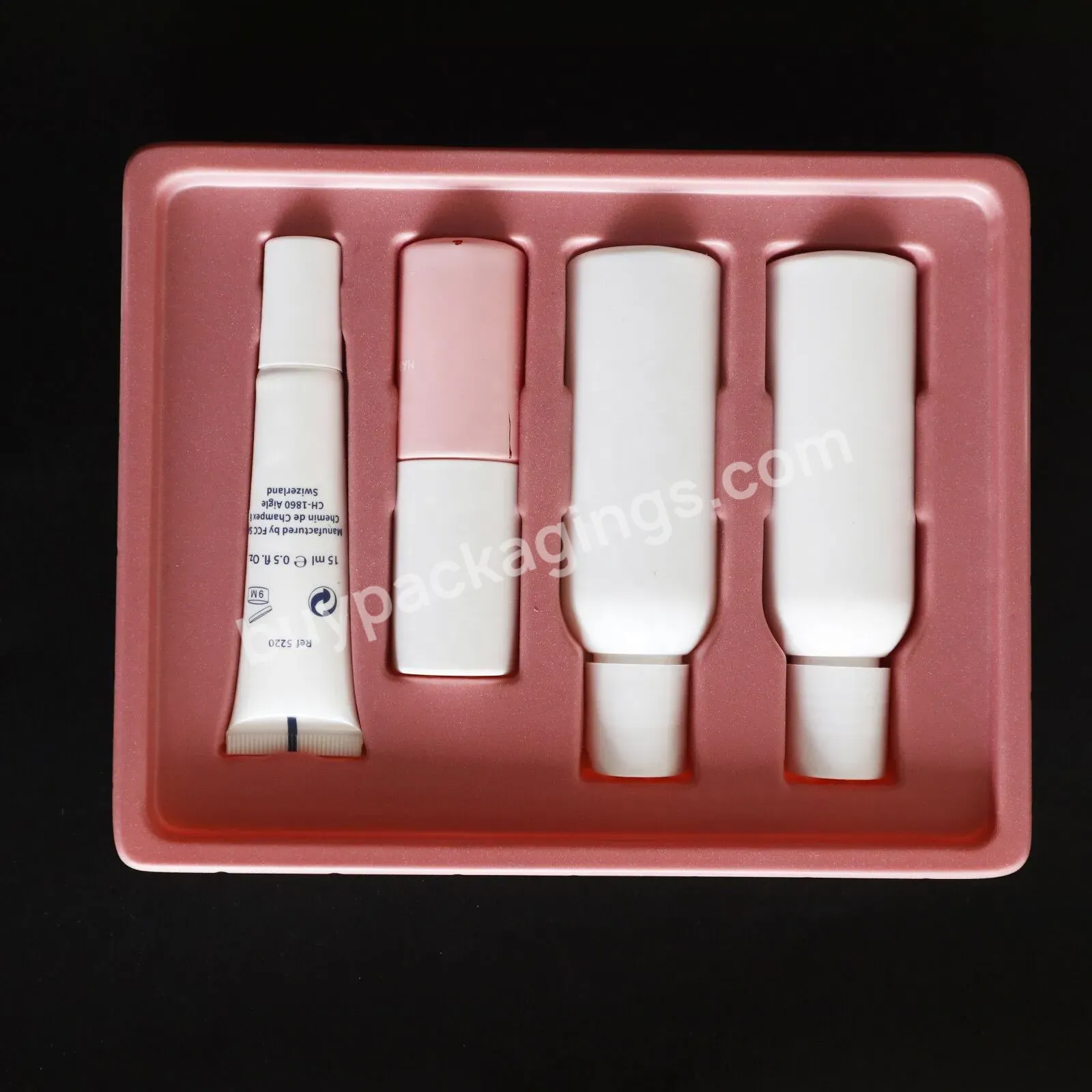 China Custom Disposable Blister Cosmetic Packaging Inner Tray For Perfume And Cosmetic Tray Packaging