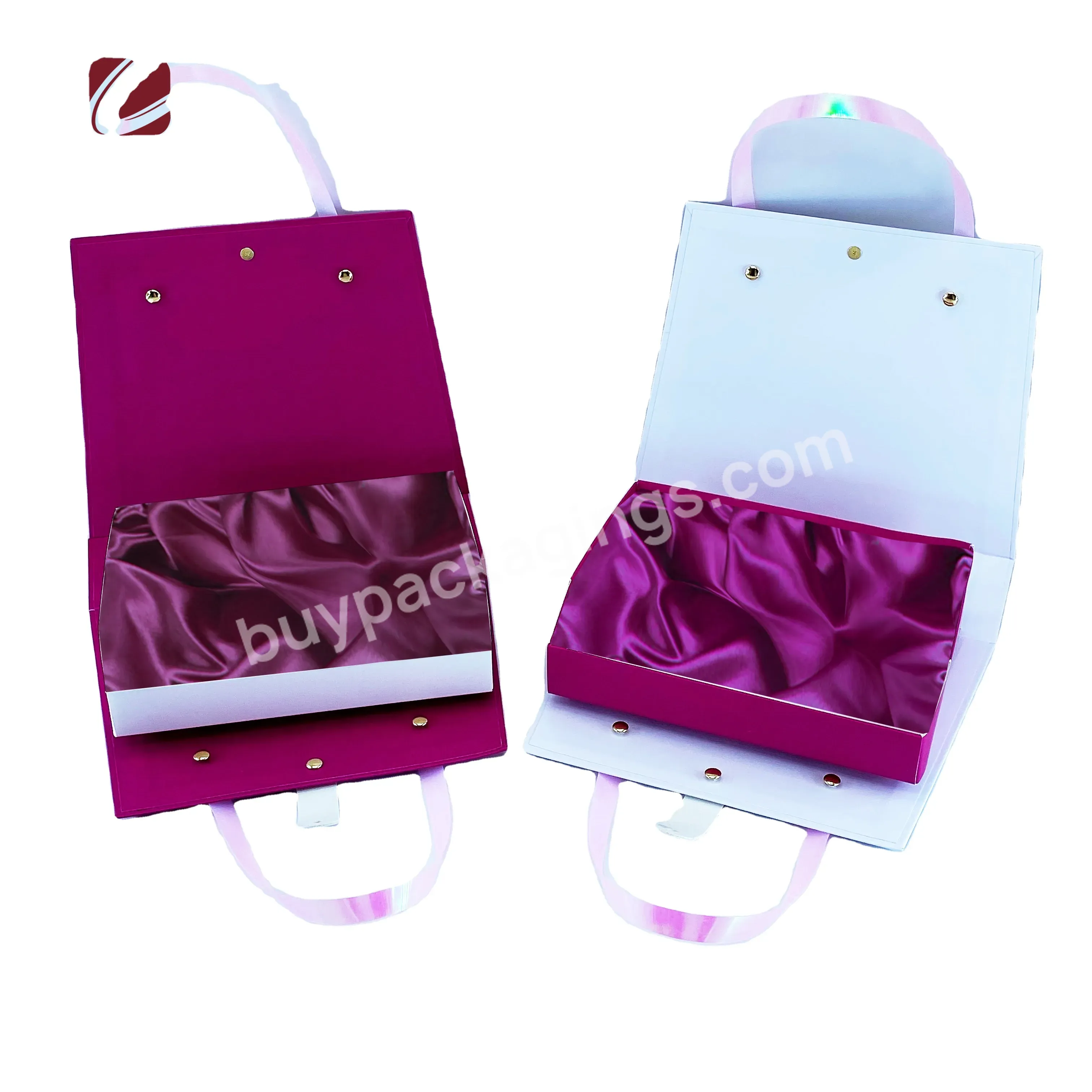 China Custom Logo Human Hair Wigs Hair Extension Box Luxury Fashion Cardboard Box Paper Bag With Handle