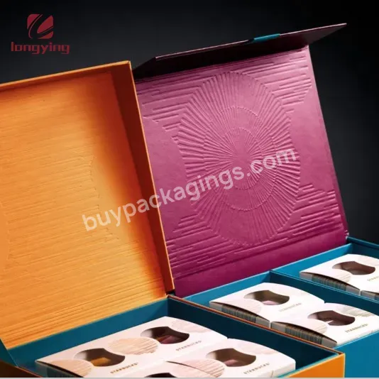 China Custom Logo Luxury Creative Food Grade Cardboard Box With 6pcs 8pcs Coffee Box For Chocolate Box Food Packaging