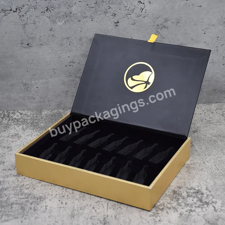 China Custom Luxury Book Shaped Rigid Paper Box Packaging Magnetic Gift Boxes With Eva Foam Insert