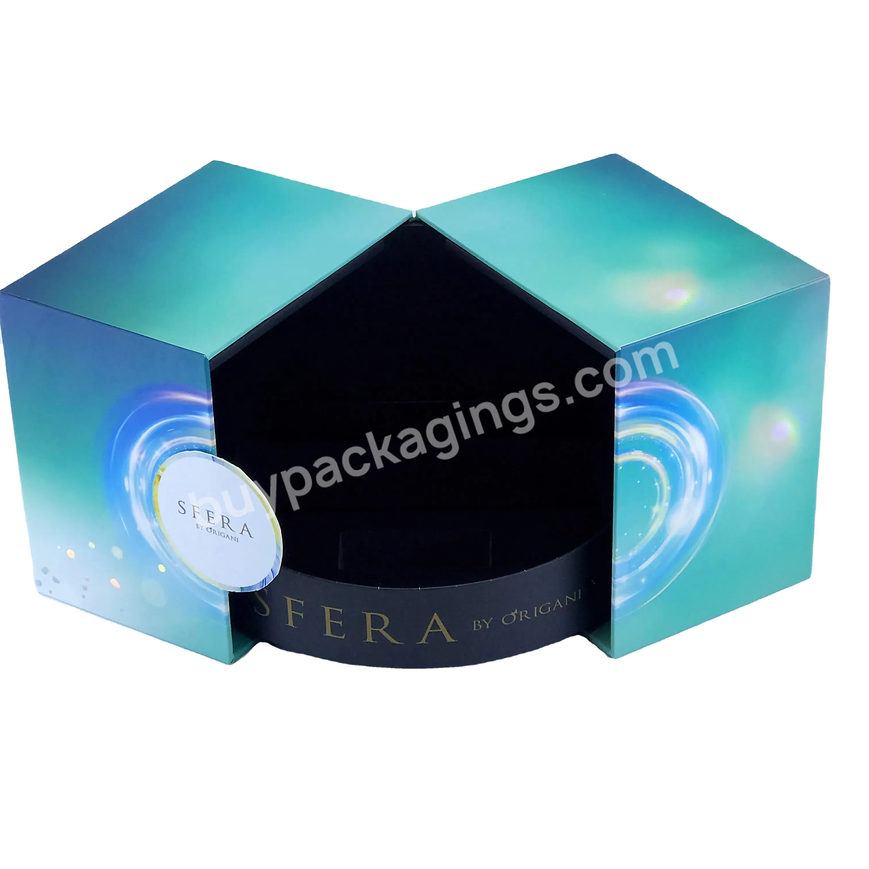 China Custom Paper Rigid Candle Gift Box With Inserts Packaging Magnet Laser Box Beauty Cosmetics Perfume Packaging Box