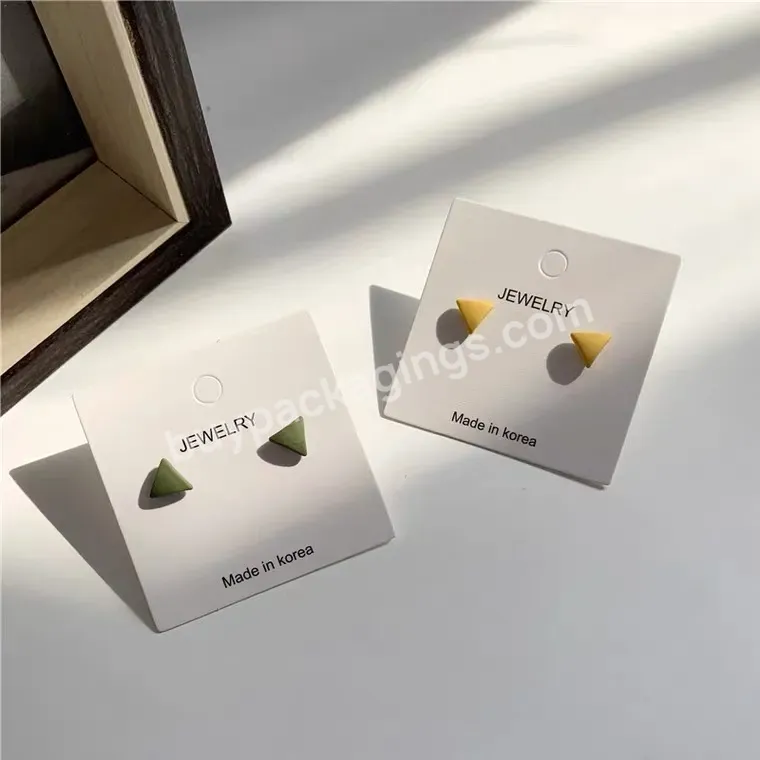China Custom Printed Necklace Earring Tags Cards Wholesale Jewelry Display Card - Buy Jewelry Display Card,Necklace Card Printing,Logo Printing Earring Cards.