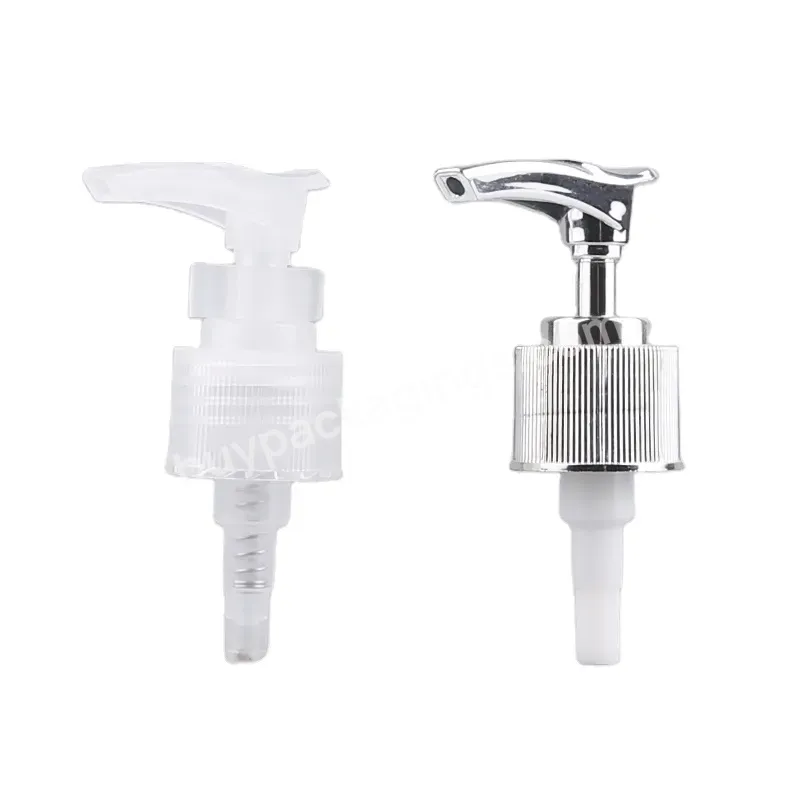 China Factory 24/410 28/400 Hotel Shampoo Dispenser Pump Cover Silver Uv Cosmetic Abs Lotion Pump