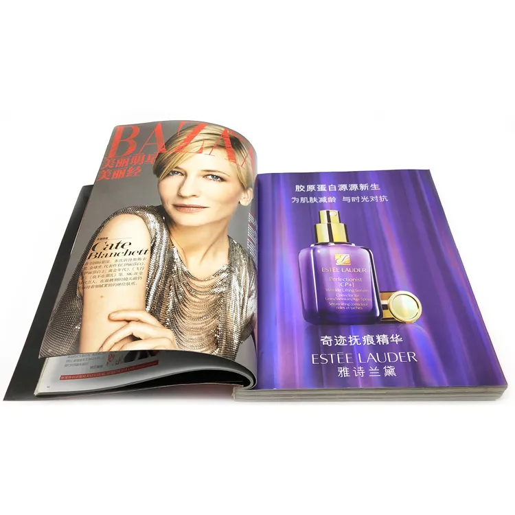 China Factory Custom Full Color Books Newspaper Leaflets Magazine Offset Printing Magazine