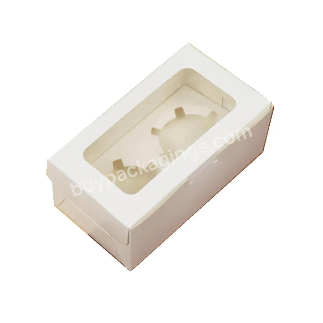 China Factory Custom Logo Printing Wedding Birthday Bakery White Cardboard Paper Cake Packaging Box With Window