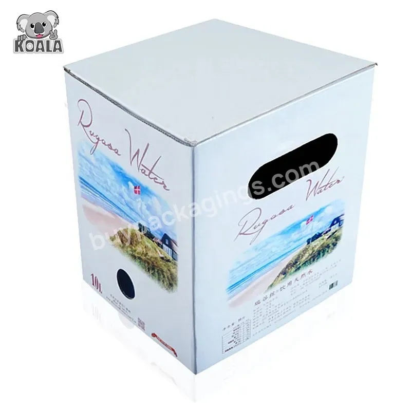 China Factory Customization White Cardboard Mineral Water Shipping Box