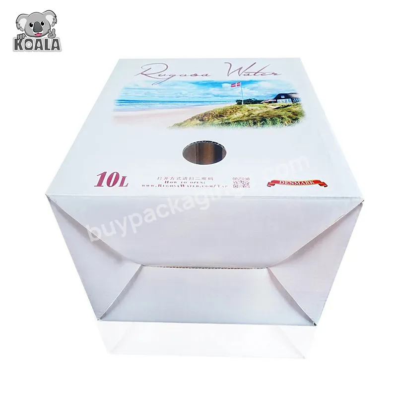 China Factory Customization White Cardboard Mineral Water Shipping Box
