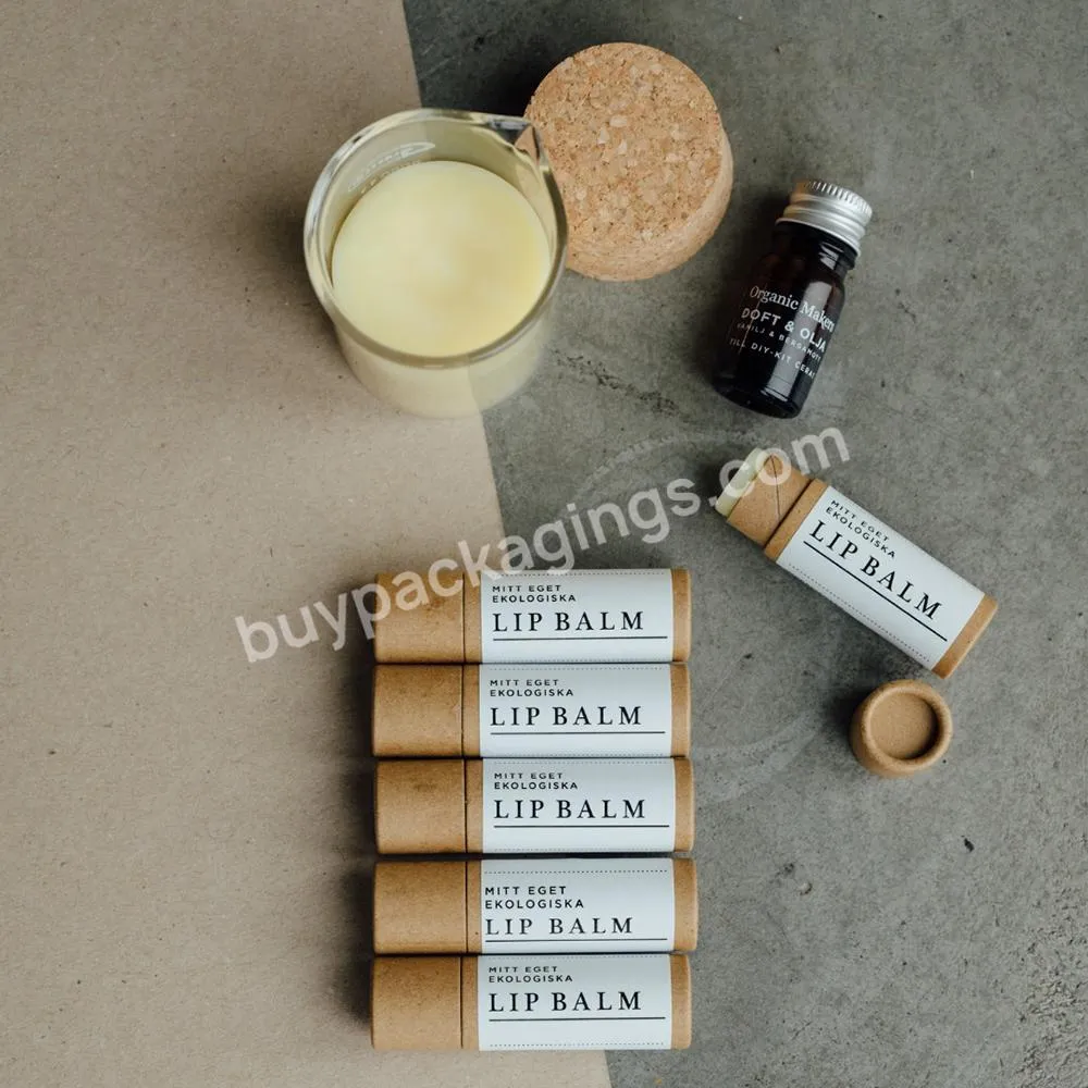 China factory customized kraft paper lip balm tubes  lipstick tubes