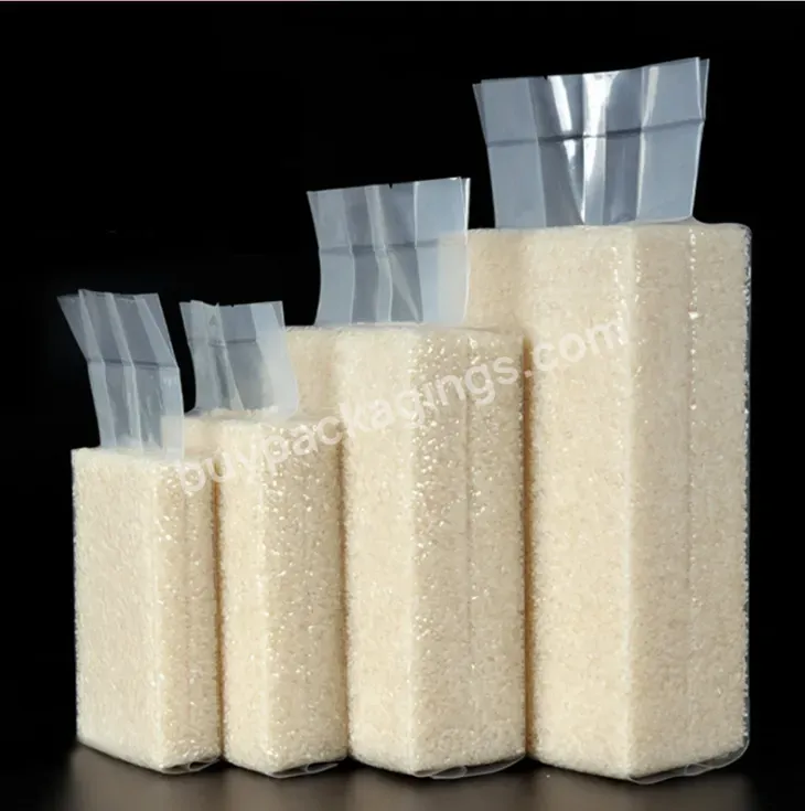 China Factory Customized Rice Nut Food Vacuum Sealed Transparent Plastic Bag