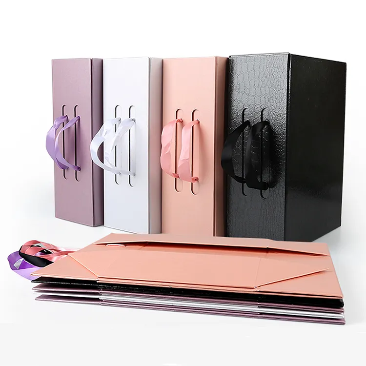 China Factory High Quality Cosmetic Paper Packaging Folding Box Custom Logo Foldable Magnetic Boxes