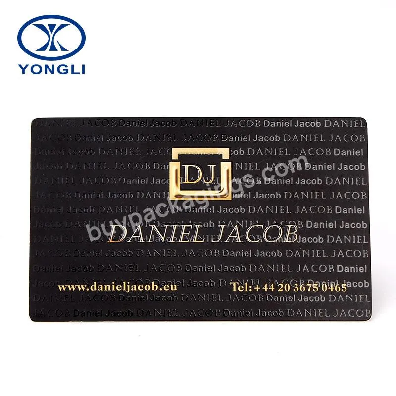 China factory high quality custom design paper embossed business card printing