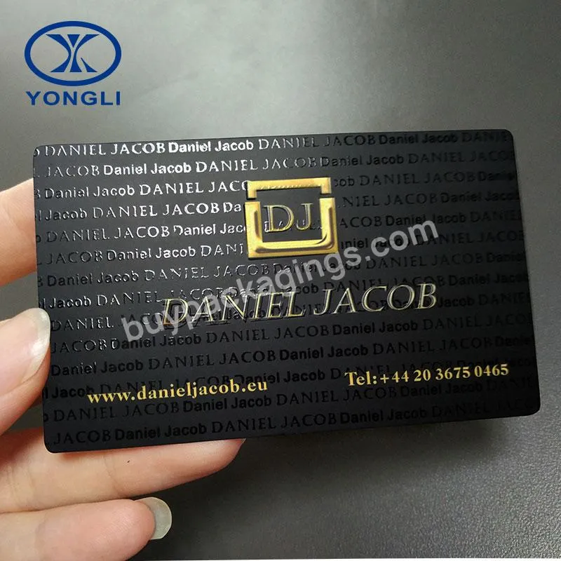 China factory high quality custom design paper embossed business card printing