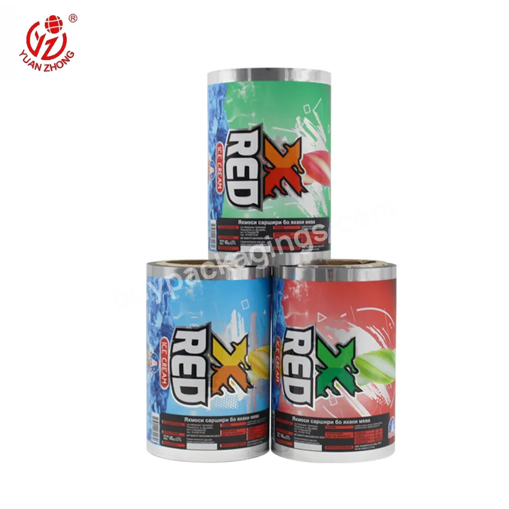 China Factory High Quality Food Grade Printed Film Custom Ice-cream Packaging Wrap Bopp/vmcpp Plastic Wrap Film For Ice Lolly