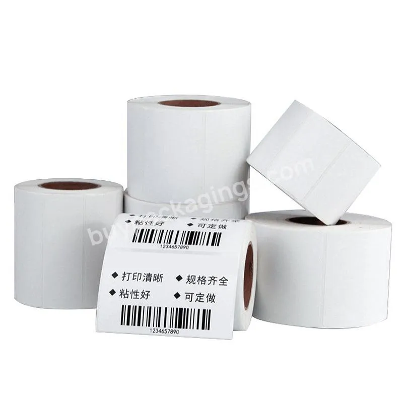 China Factory High Quality Printing Self-adhesive Barcode Sticker Thermal Label Sticker Roll