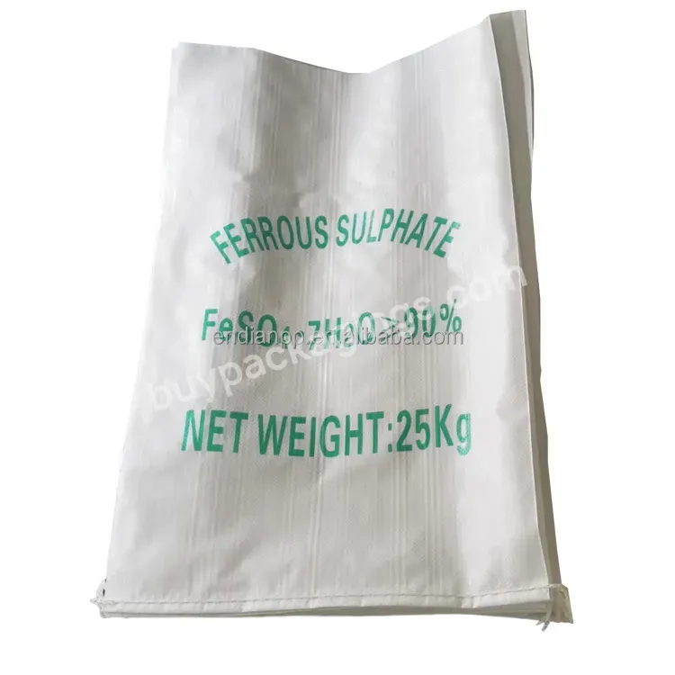 China Factory Laminated Pp Woven Sacks For 25kg Rice Fertilizer Woven Bag