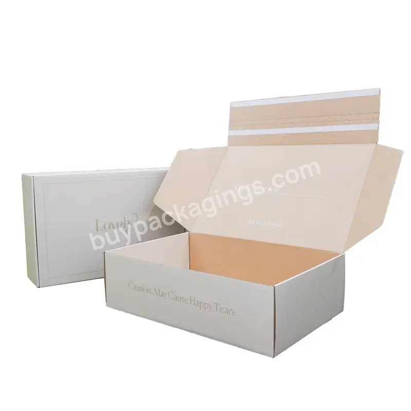 China Factory Oem High-quality Cosmetic Gift Hat Handle Box Custom Clothing Cosmetics Corrugated Cardboard Packaging