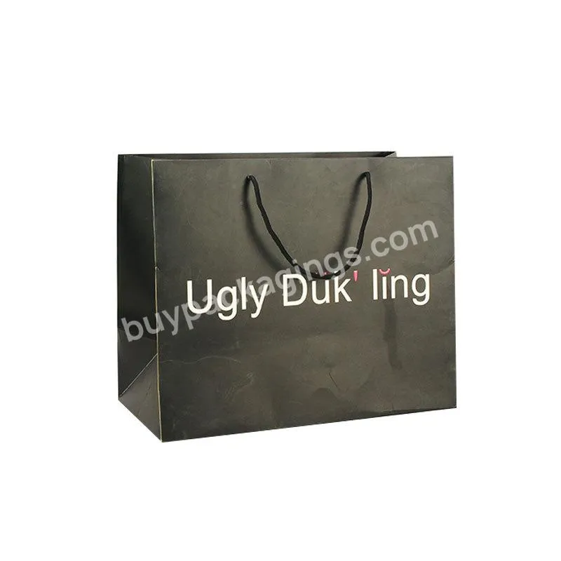 China Factory Price Custom Drawstring Luxury Shopping Bag Paper Bags With Logo