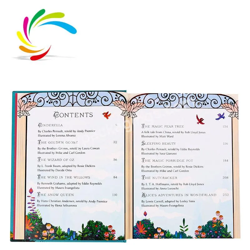 China factory printing full color low cost wholesale 10 Ten-Minute Bedtime Stories children illustrated book in stock