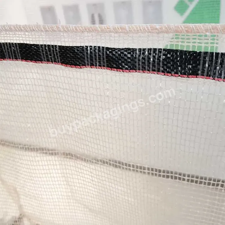 China Factory Reusable 800kg 1000kg Mesh Net Bag Log Firewood Bag Big Ventilated Bulk Vents Bag