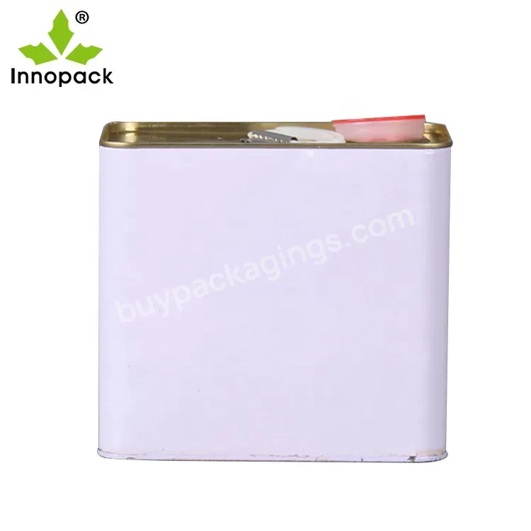 China Factory Seller Innopack 0.5l Rectangular Metal Tin Cans Empty Can For Paint In Low Price