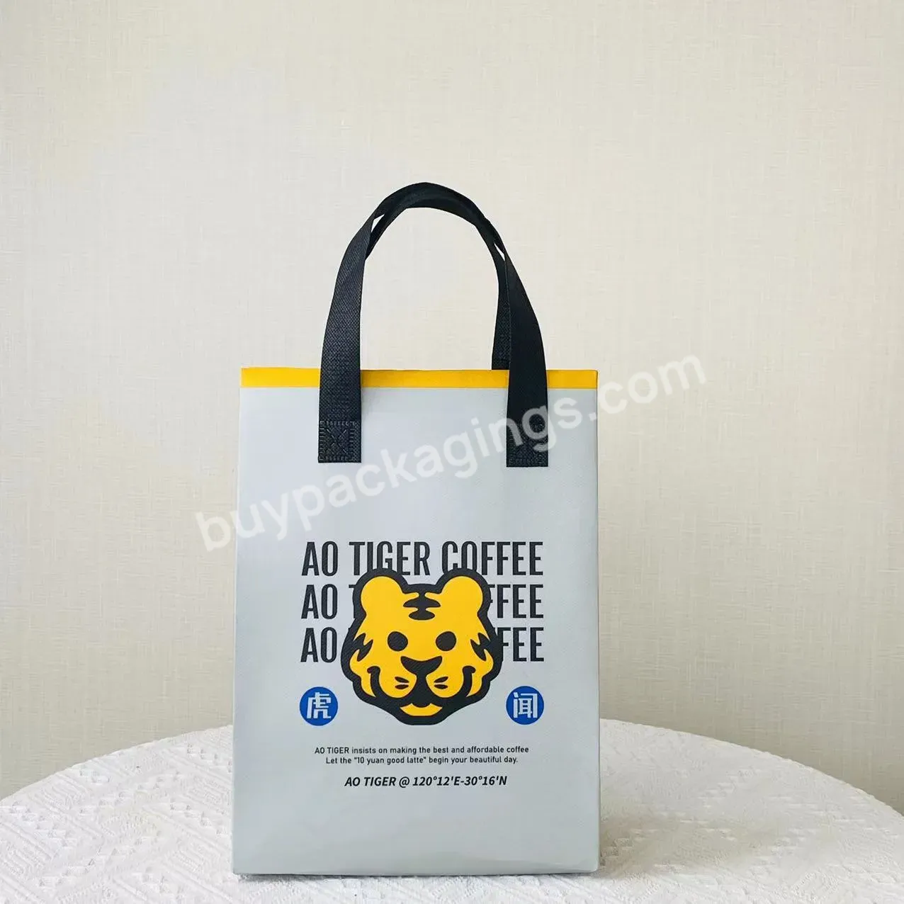 China Factory Waterproof Foldable Recycle Customized Printing Thermal Insulation Cooler Bag For Food Packing