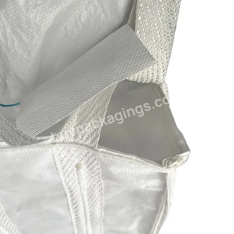 China Fibc Bulk Bag 1 One Ton Bag 35"l X 35"w X 43"h 2200lbs Swl Duffle Top Flat Bottom Woven Polypropylene Bags