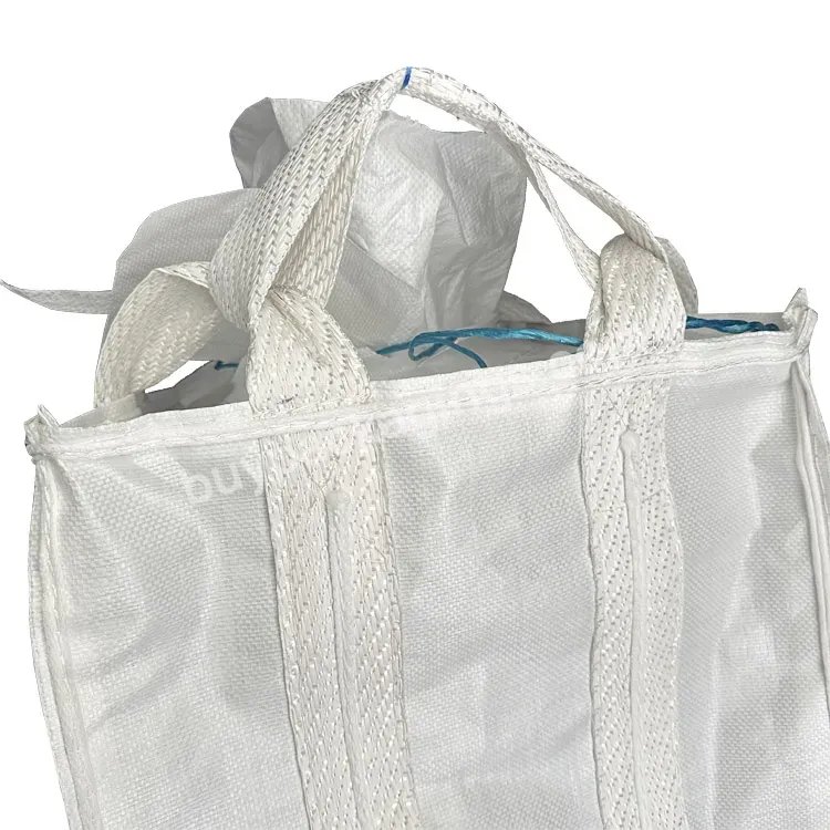 China Heavy-duty Builder's Bulk Bag White Outdoor Polypropylene Construction Trash Bag