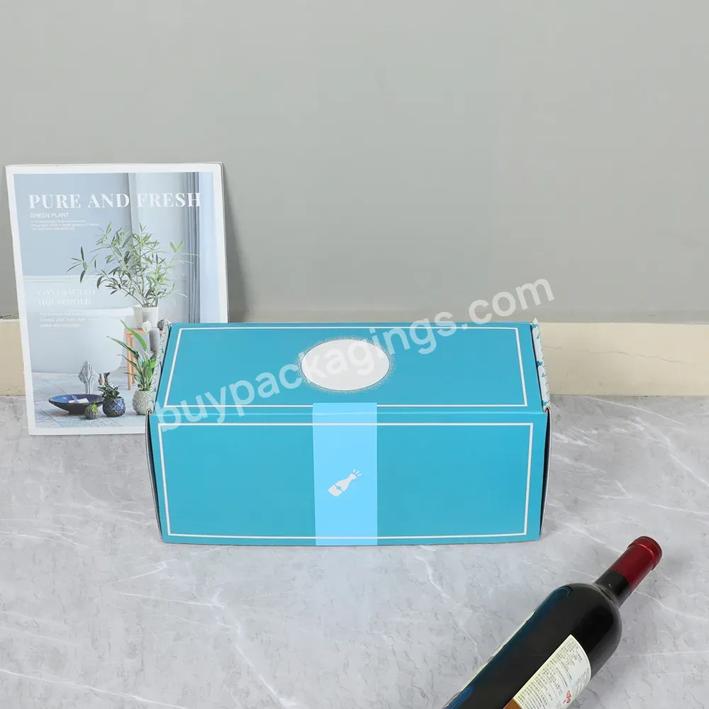 China High Quality Corrugated Cardboard Box Packaging Custom Logo Printed Recyclable Carton Shipping Boxes Wine Box