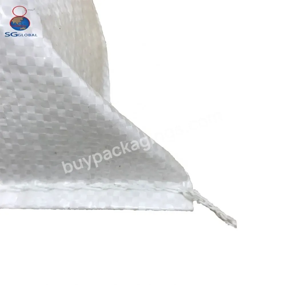 China High Quality Custom Printed White Pp Woven Bag 50 Kg 100 Kg Polypropylene Sacks Packaging For Rice Sugar Feed Fertilizer