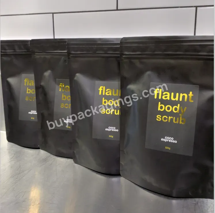 China High Quality Private Label Coffee Bags With Gold Copper Foil