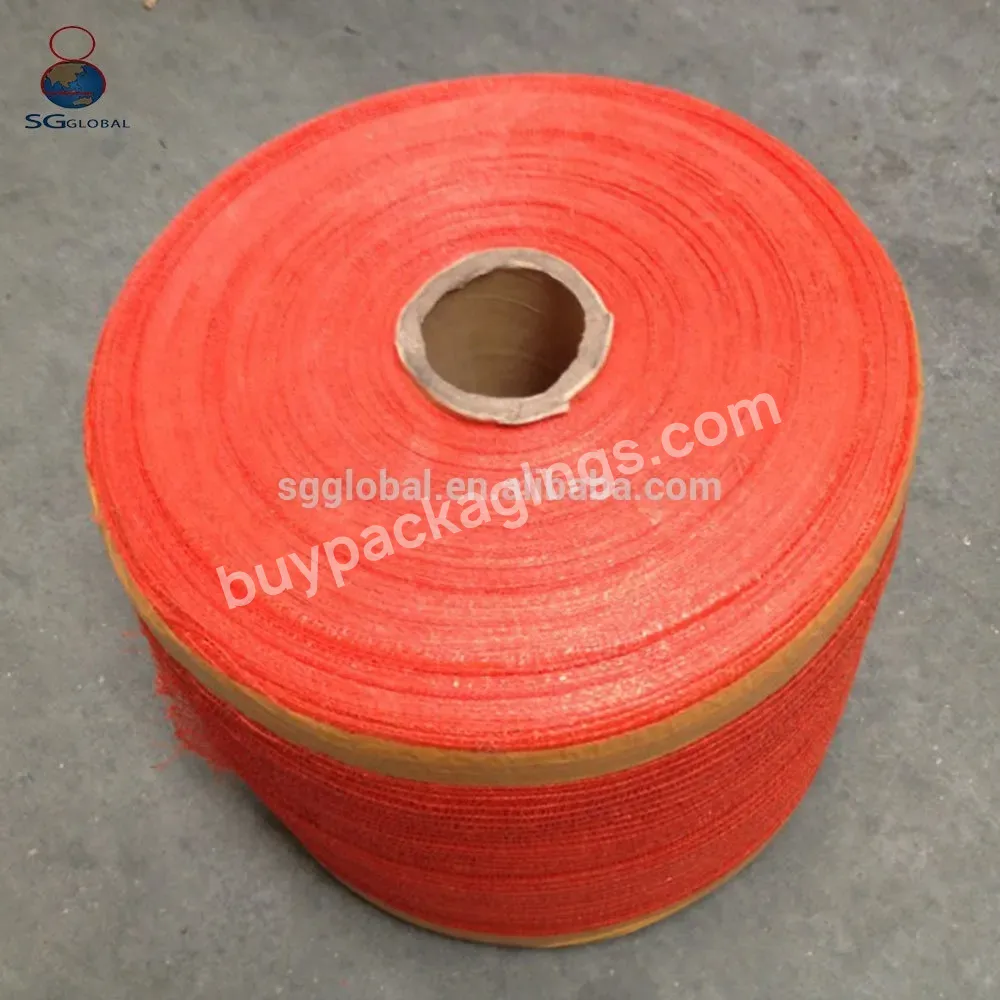 China Hot-selling Ce China Wholesale Durable Plastic Pe Raschel Pp Woven Tubular Leno Mesh Net Bag Fabric Rolls
