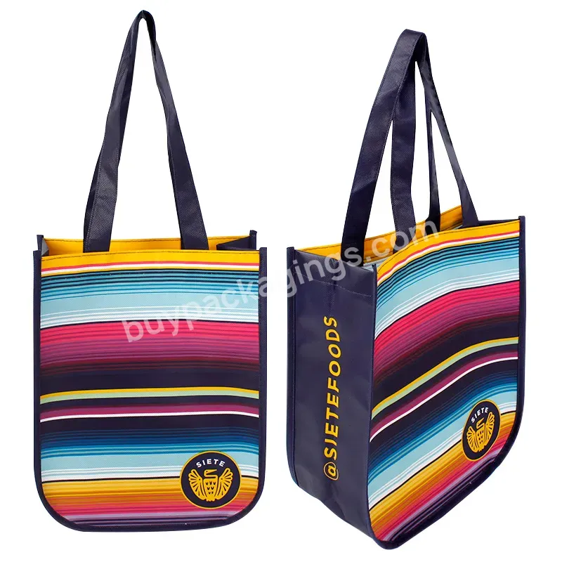 China Made Custom Pp Woven Bag Recycle Grocery Pp Laminated Non Woven Bag Tote Reusable Shopping Bags