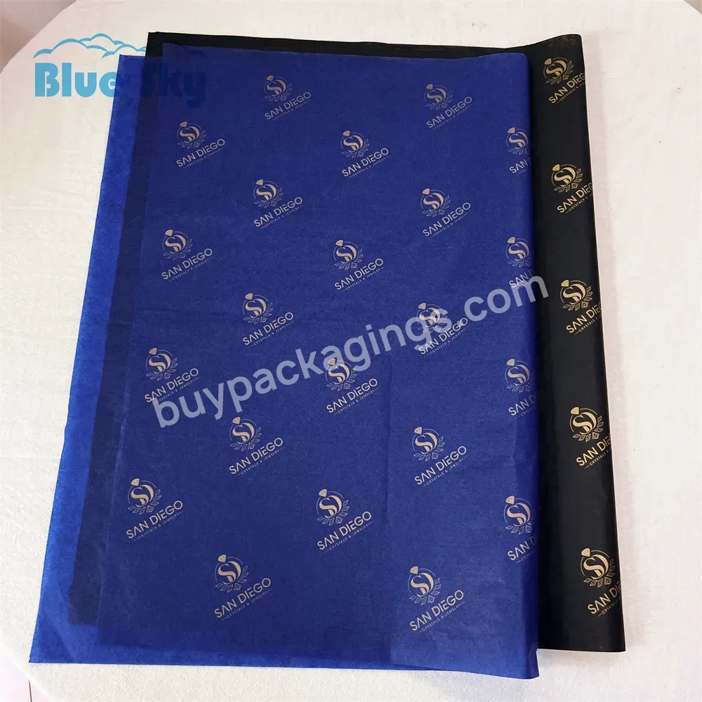 China Maker Custom Personalized Coloured Tissue Wrapping Paper With Recycled Paper Packaging