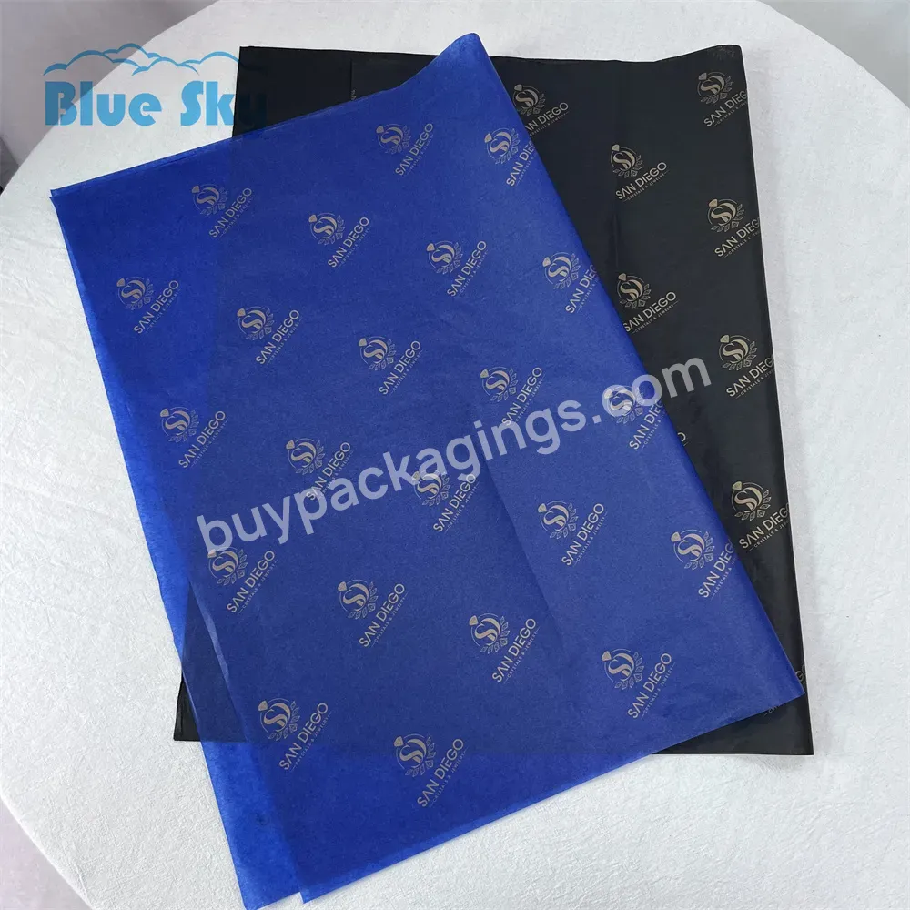 China Maker Custom Personalized Coloured Tissue Wrapping Paper With Recycled Paper Packaging