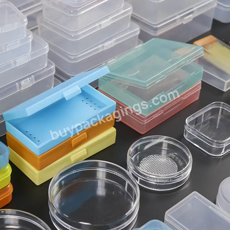 China Manufacture Cube Rectangular Small Plastic Boxes Clear Plastic Candy Packaging Package Box Custom Card Holder